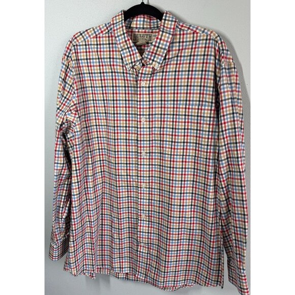 Duluth Trading Co. Long Sleeve Striped Button Front Shirt Mens XL Multicolor Cas - Picture 1 of 13